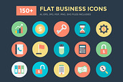 150+ Flat Business Vector Icons, a Duotone Icon by Vectors Market (Thumbnail 1 of 5)