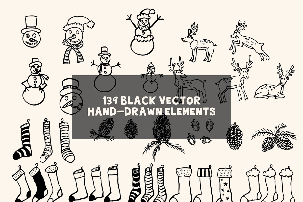 Hand-drawn christmas illustrations, a Seasonal Illustration by Lise & Mike–Visual Makers (Photo 7 of 7)