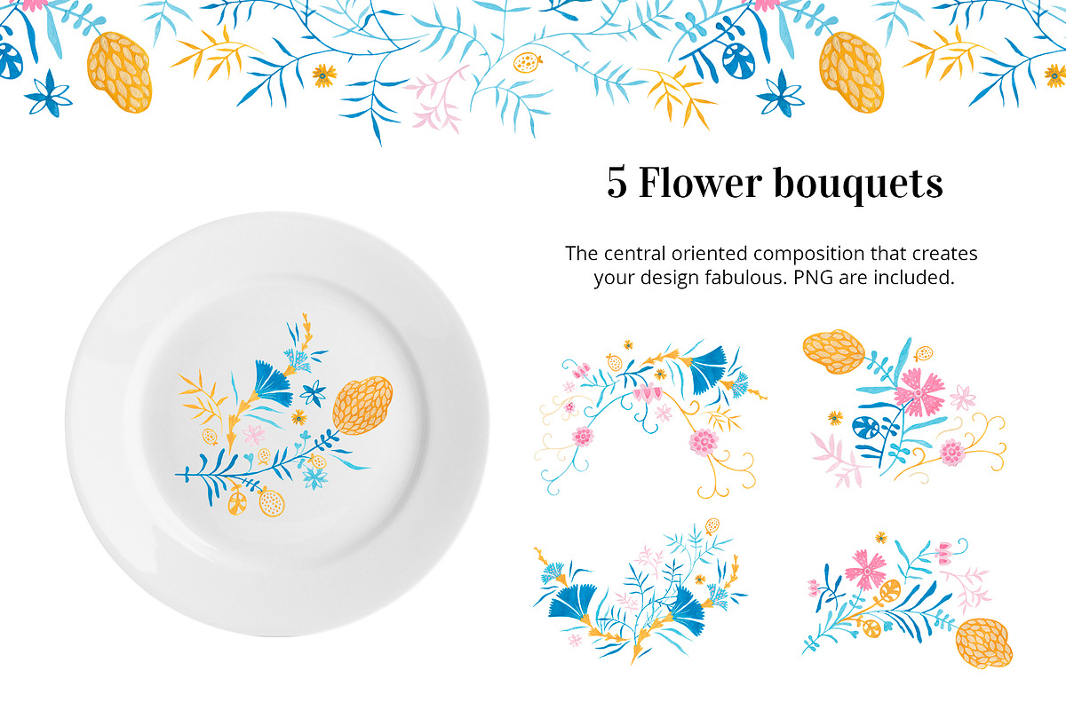 Elegant Middle Ages floral ornament, a Decorative Illustration by Folkheart (Photo 5 of 9)