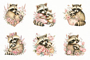 Whimsical Mother's Day Raccoon Clipa, an Illustration by Designworld (Thumbnail 2 of 8)
