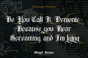 Midnight Phantom - Blackletter Font, a Blackletter Font by Pixesia Studio (Thumbnail 8 of 10)