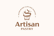 Cupcake Bakery Artisan Pastry Logo, a Branding & Logo Template by ika trisiana (Thumbnail 1 of 2)