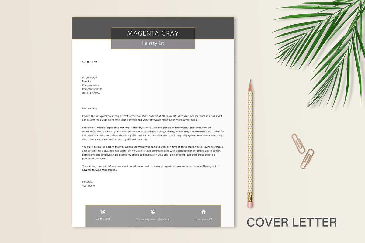 Hairstylist - Hairdresser Resume, a Resume Template by Stanin Studio (Photo 5 of 10)