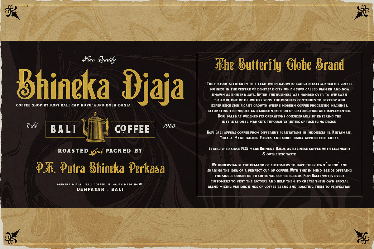 Victorian Letterhead, a Serif Font by Burntilldead (Photo 10 of 13)