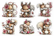 Whimsical Easter Squirrel Clipart, an Illustration by Daily.Designs (Thumbnail 5 of 8)