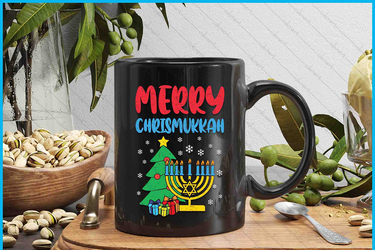 Holiday Merry Chrismukkah SVG PNG, an Object Graphic by Creativeusart (Photo 3 of 4)