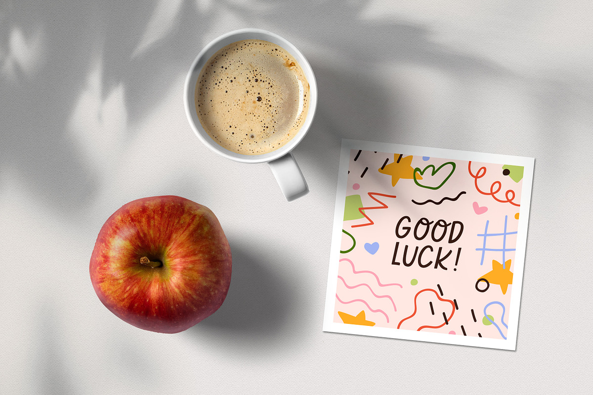 Cute doodle post card designs set, a Background Graphic by Good Studio (Photo 9 of 11)