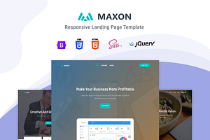 Maxon - Landing Page Template