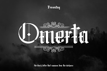 Omerta - Simple Blackletter Font
