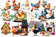 Christmas Chicken, an Illustration by Wow Magic (Thumbnail 2 of 2)