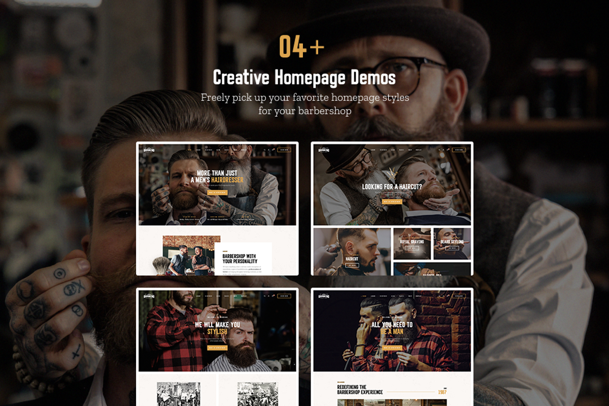 Barbero-Hair Salon Prestashop Theme, a HTML Template by LeoTheme (Photo 1 of 10)