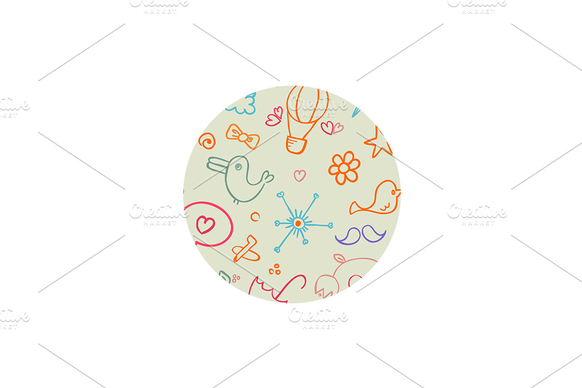 Seamless Doodle Pattern preview 3