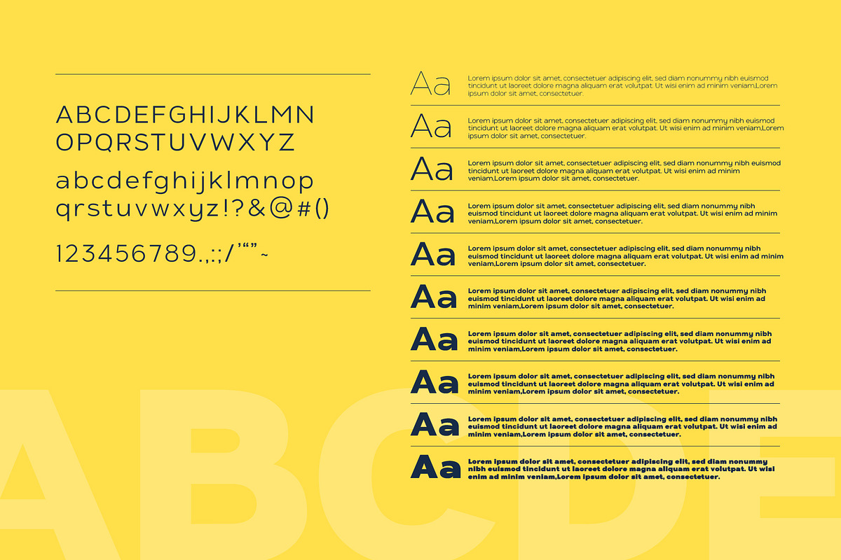 Adget Sans Variable font preview 5