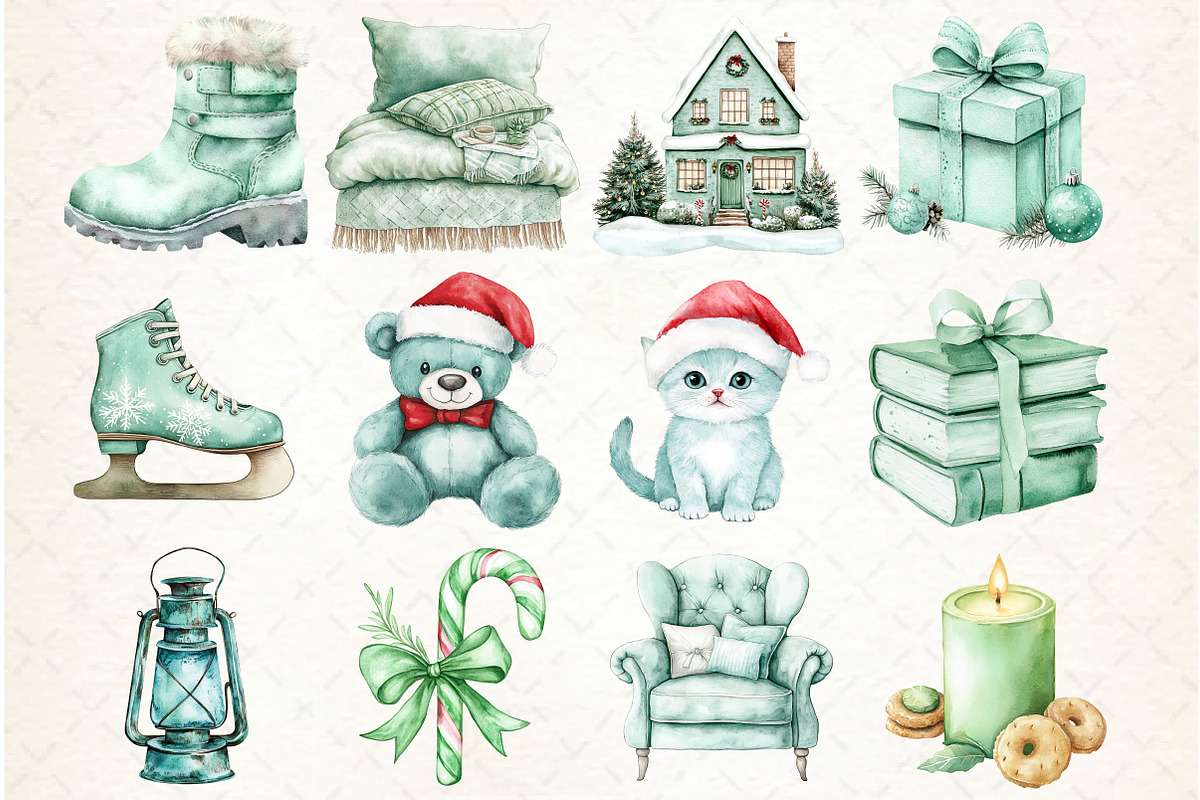 Christmas Wishes Clipart, an Illustration by Libby Wishes (Photo 2 of 7)