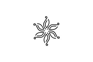 Minimalist Flower Nature Logo