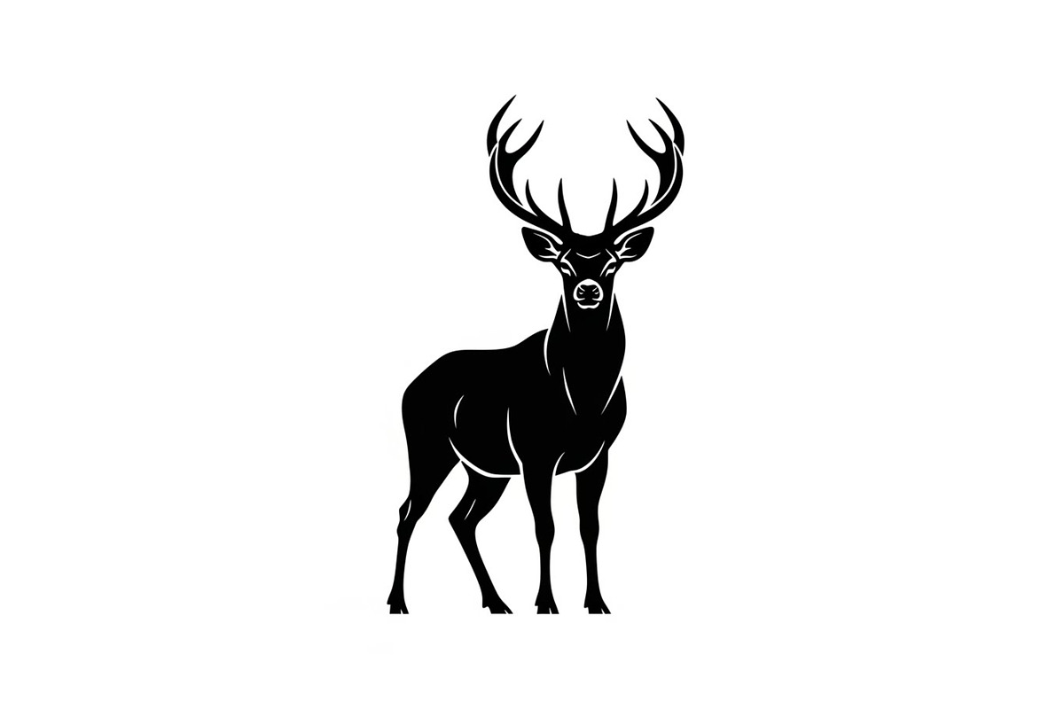 Majestic Deer & Stag Silhouette Bund, an Illustration by jahid234 (Photo 30 of 41)
