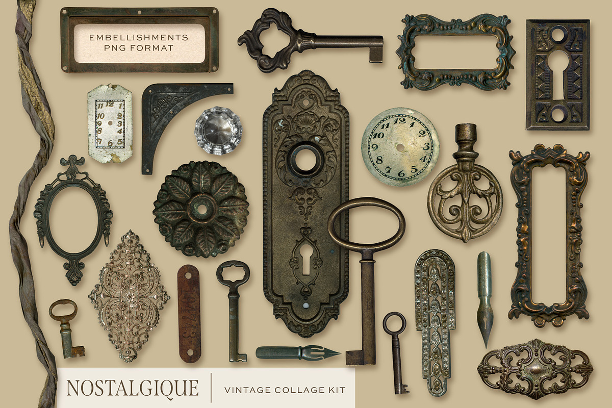 Nostalgique Vintage Collage Kit, an Object Graphic by Eclectic Anthology (Photo 9 of 10)