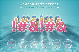 Back Light - Editable Text Effect