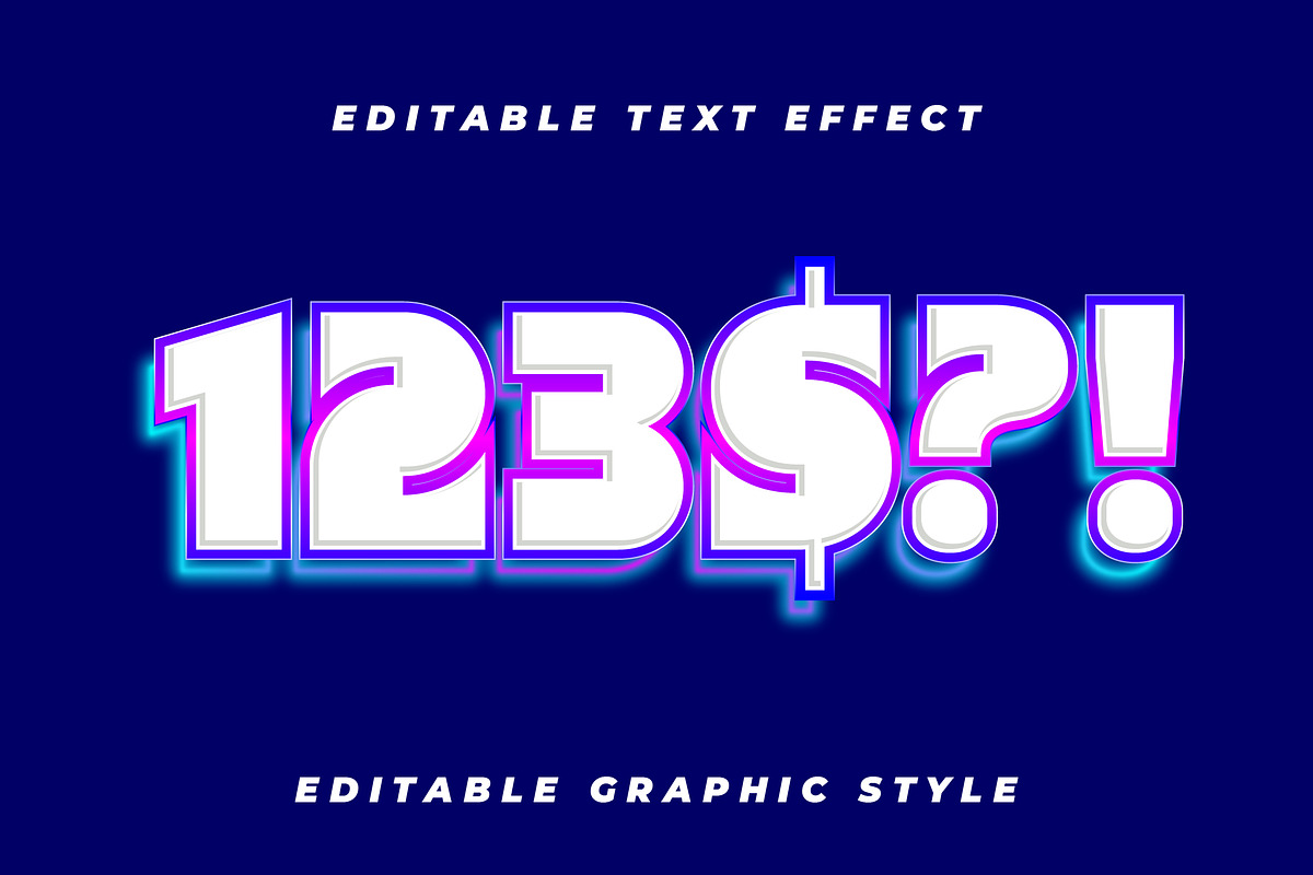 Bold Neon Glow Text Effect preview 2