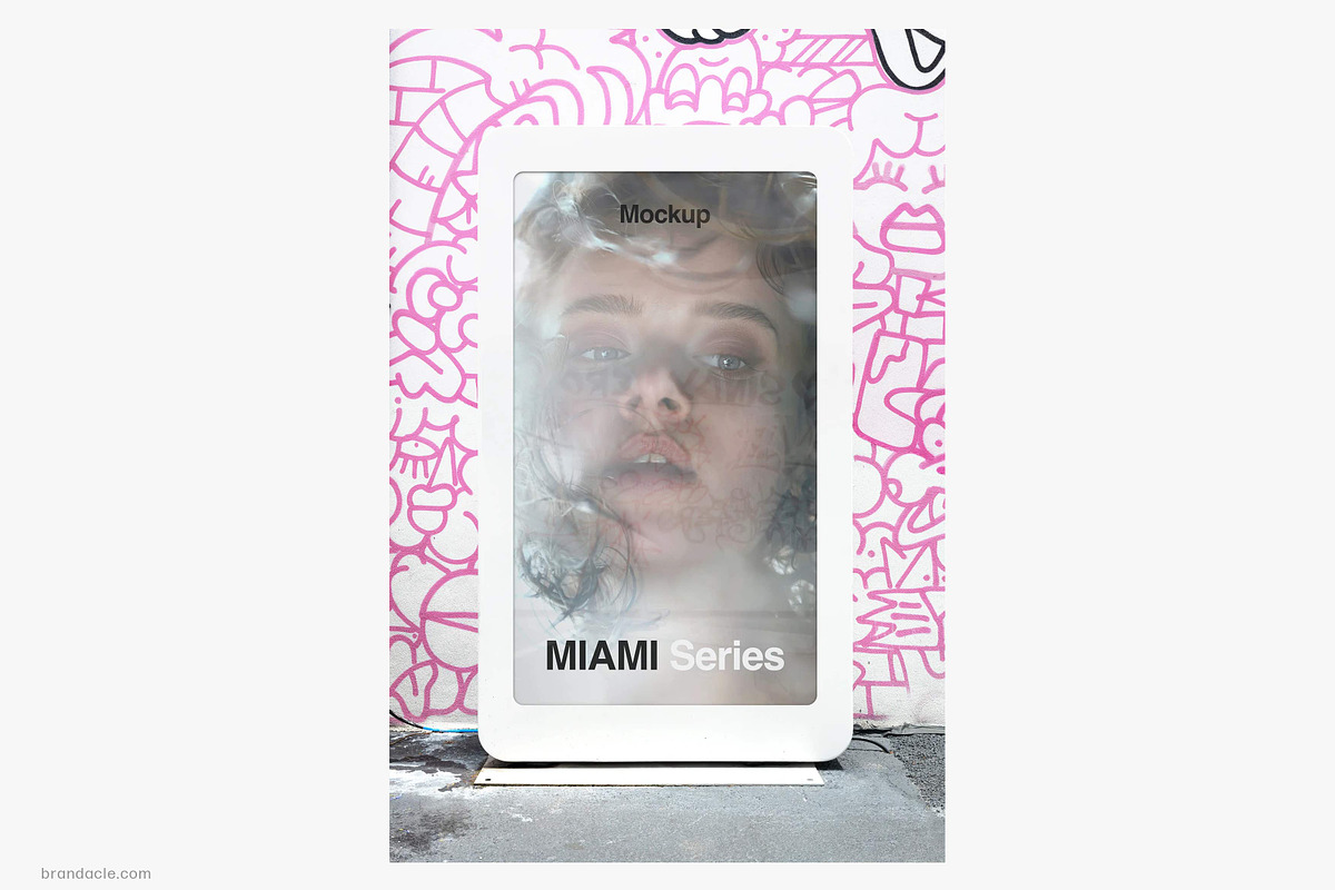 Miami Poster Mockup, US25MIA286, an Advertising Mockup by Brandacle Mockups (Photo 2 of 3)