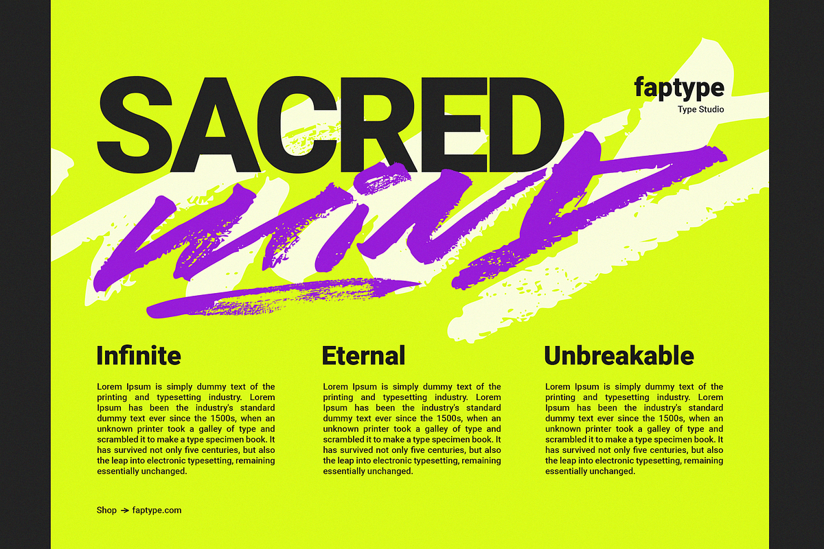Lust | Handwritten Cyber Brush Font, a Blackletter Font by Ardana Creative (Photo 6 of 12)