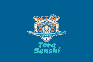 Tora Senshi Logo Template, a Branding & Logo Template by Kreasi Malam
