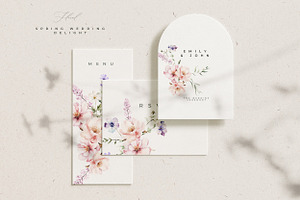 Wildflower Wedding Watercolor Bundle