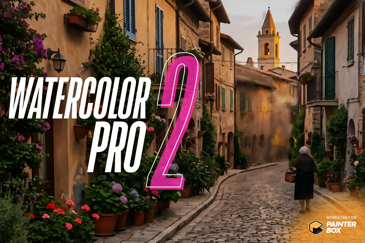 PainterBox | Watercolor Pro 2, an Action Add-On by ozonostudio (Photo 1 of 16)