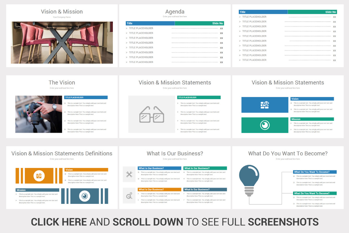 Vision And Mission PowerPoint Design, a Presentation Template by OceanArt (Photo 5 of 14)