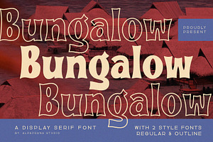 Bungalow - Display Font