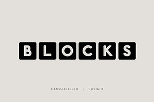 Blocks: A Bold Lettered Font
