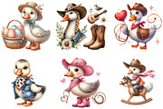 Cute Cowgirl Png Goose Bundle, an Illustration by DreamArtGraphic (Thumbnail 6 of 6)