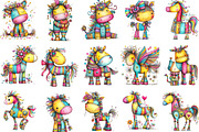 Chinese New Year Horse Clipart, an Illustration by Designking (Thumbnail 3 of 5)