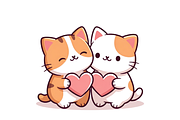 Prompt For Kawaii Valentine Clipart, a Seasonal Illustration by Creative design (Thumbnail 4 of 7)