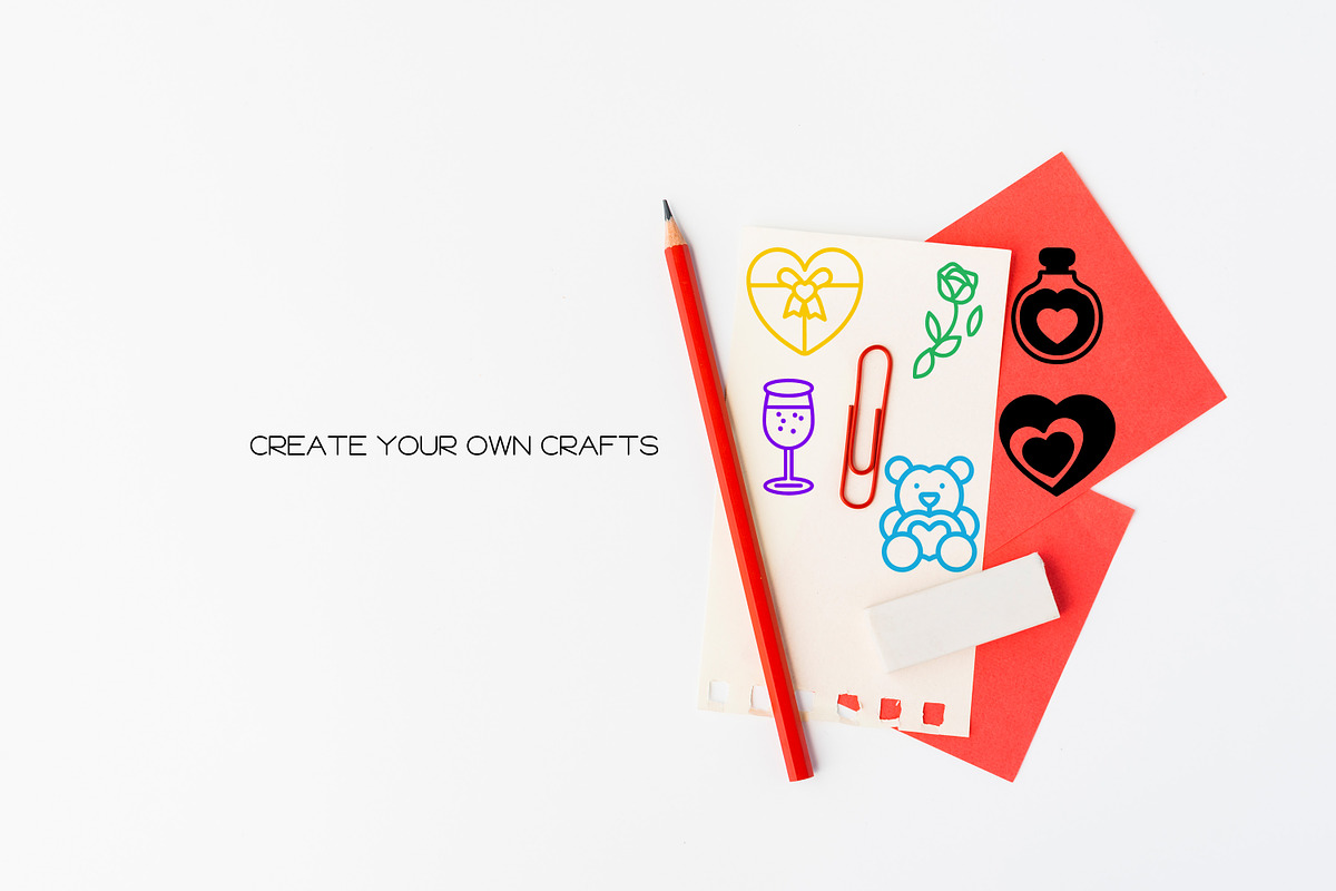 Valentine Icons - Dingbat Font, a Symbol Font by WADLEN (Photo 5 of 7)