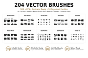 204 Ink Texture Vector Brushes, a Brush Add-On by ZinetroN (Thumbnail 2 of 13)