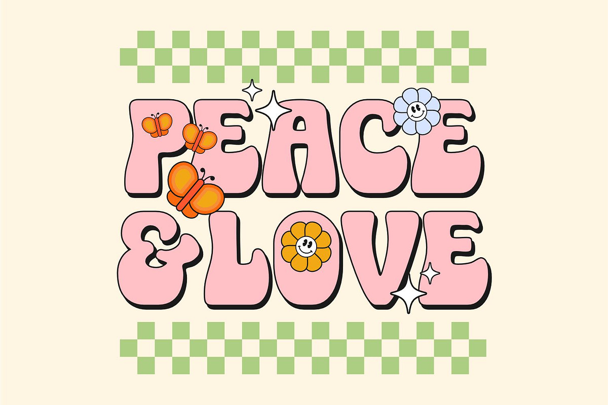 MAGIC FLOWER - GROOVY FONT, a Serif Font by Keithzo (Photo 2 of 9)