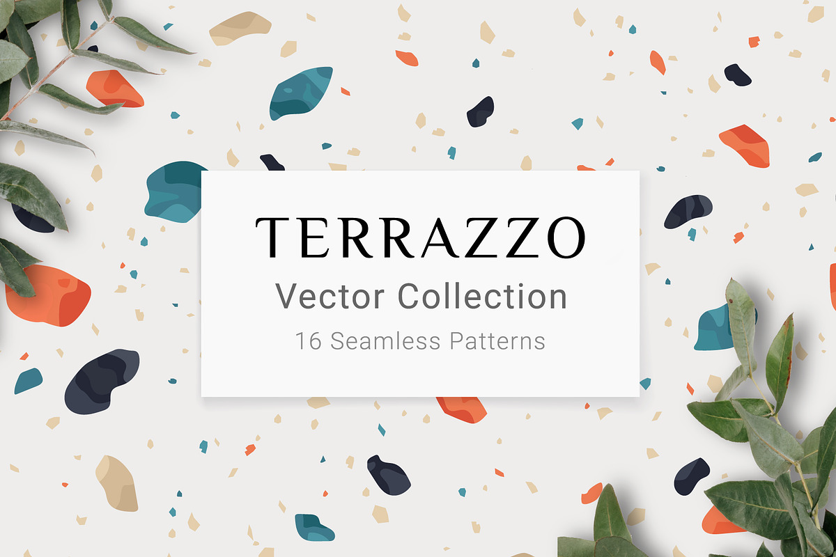 16 Terrazzo Seamless Patterns, a Pattern Graphic by Letters-Shmetters (Photo 1 of 6)