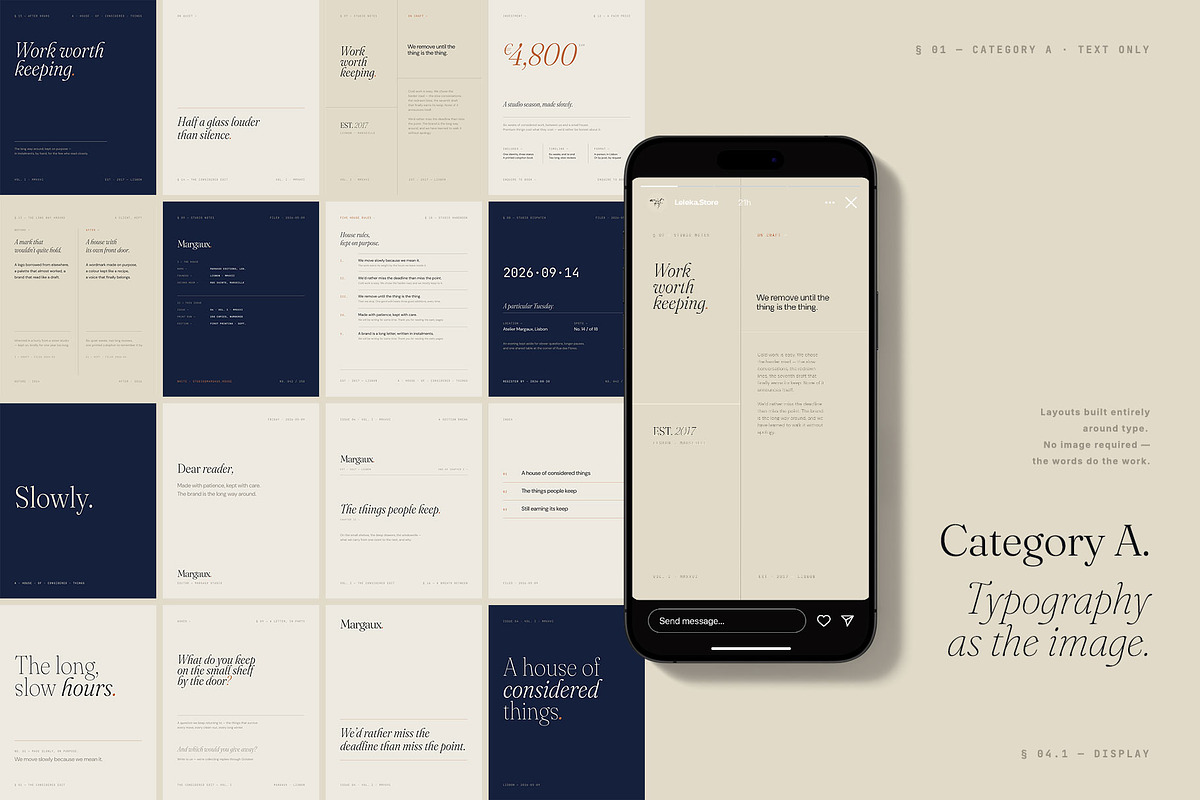 MARGAUX / Instagram Post & Stories, a Social Media Template by Leleka.Store (Photo 8 of 17)