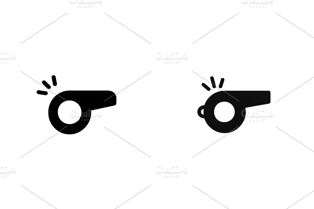 Two distinct whistle designs, an Object Illustration by ZinetroN