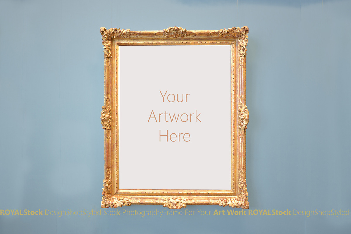 Golden Frame Mockup, a Presentation Template by Allstock (Photo 2 of 3)