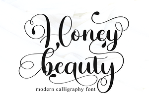 Honey Beauty Font With Swashes