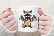 Halloween Spooky Raccoons Clipart, an Illustration by Sublimation Artist (Thumbnail 5 of 6)