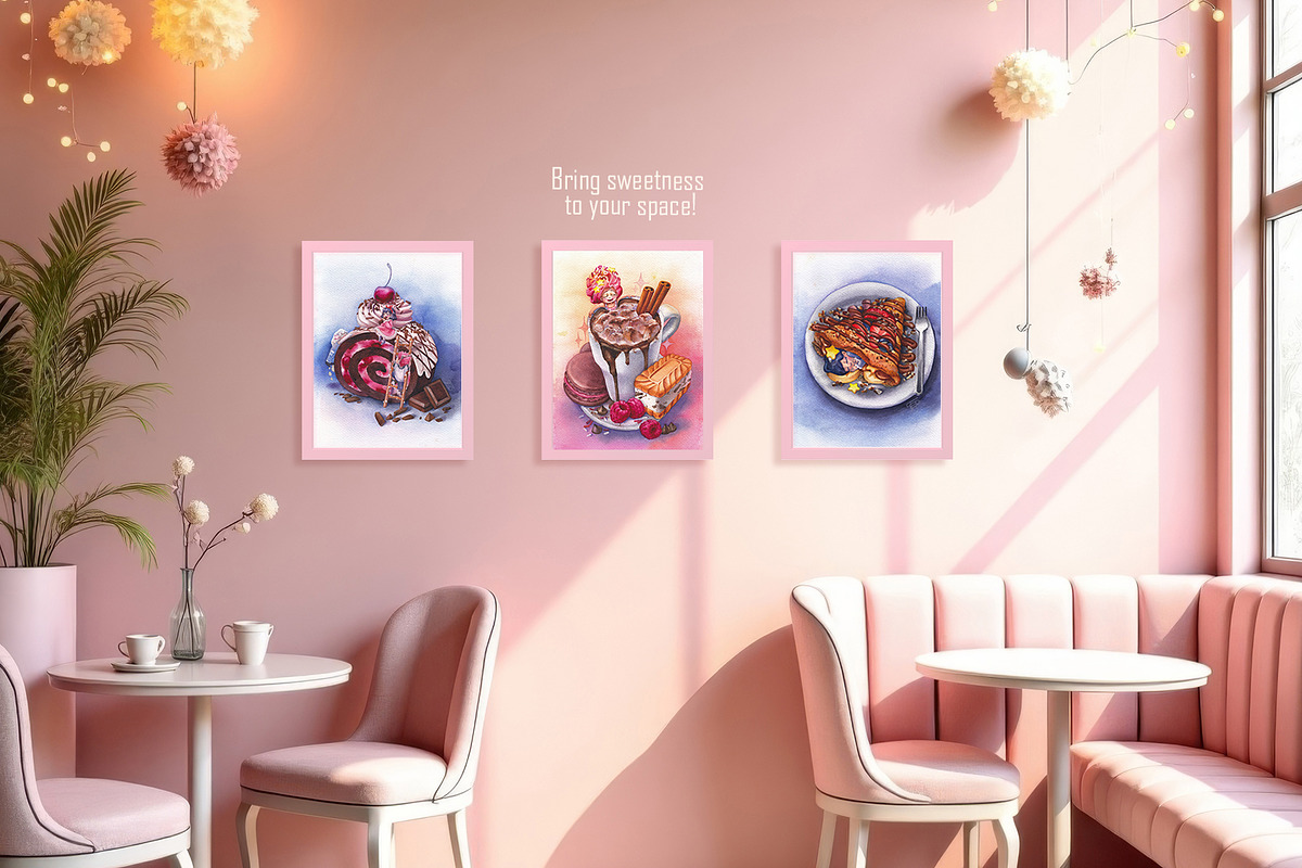 Confectionery watercolor collection, a Food Illustration by Ekaterina Glazkova (Photo 5 of 8)