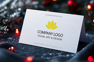 Business card, Christmas Background