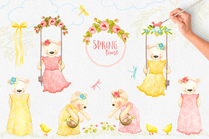 Spring Charm Floral Watercolors