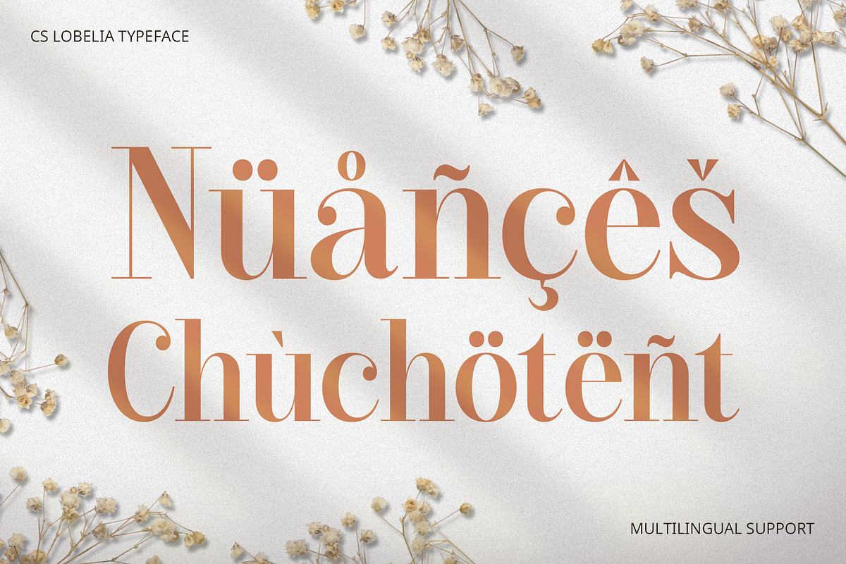 CS Lobelia – Classic Font, a Serif Font by Craft Supply Co. (Photo 7 of 8)