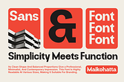 Mailna – Bold Modern Sans Serif, a Sans Serif Font by MaikoHatta (Thumbnail 3 of 8)