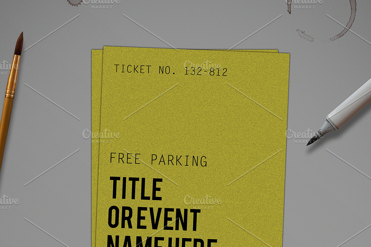 Multipurpose Simple Ticket, an Invitation Template by Tzochko ...