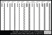 29 STANDARD SEWING MACHINE BRUSHES, a Brush Add-On by Pickover Designs (Thumbnail 3 of 6)